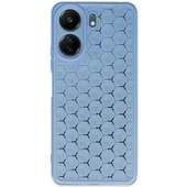 Xiaomi Redmi 13c Kılıf Petek Silikon Kapak - Mavi thumbnail 1