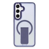 Samsung Galaxy S24 Tork Magsafe Standlı Kapak - Lacivert thumbnail 1