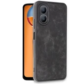 Oppo A38 Kılıf Aras Deri Kapak - Siyah thumbnail 2