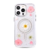 İphone 15 Pro Flower Magsafe Kapak - Pembe thumbnail 1