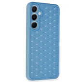 Samsung Galaxy A55 5g Kılıf Petek Silikon Kapak - Mavi thumbnail 2