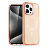 İphone 14 Pro Max Kılıf  Magsafe Kapak - Turuncu thumbnail 1