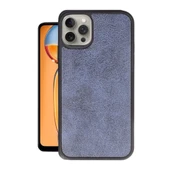 İphone 14 Pro Max Kılıf Aras Deri Kapak - Lacivert thumbnail 1