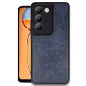 Vivo V30 Lite 4g Kılıf Aras Deri Kapak - Lacivert thumbnail 1