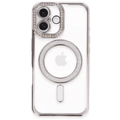 İphone 16 Kılıf Joke Simli Magneticsafe Kılıf - Pembe thumbnail 2