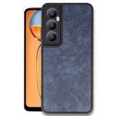 Realme C65 Kılıf Aras Deri Kapak - Lacivert thumbnail 1