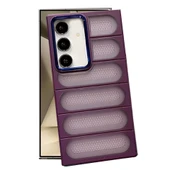 Samsung Galaxy S24 Plus Kılıf Airmax Silikon Kapak - Derin Mor thumbnail 1