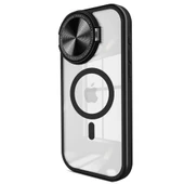 İphone 15 Pro Kılıf Teleskop Lens Magsafe Silikon Kapak - Siyah thumbnail 1