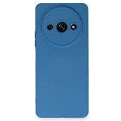 Xiaomi Redmi A3 4g Kılıf Nano İçi Kadife Silikon - Mavi thumbnail 1