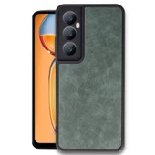 Realme C65 Kılıf Aras Deri Kapak - Koyu Yeşil thumbnail 1