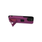 İphone 14 Plus Kılıf Mega Standlı Silikon - Mor thumbnail 6