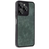 General Mobile Era 50 Kılıf Aras Deri Kapak - Koyu Yeşil thumbnail 2