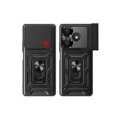 Xiaomi Redmi 13 4g Kılıf Pars Lens Yüzüklü Silikon - Gümüş thumbnail 2