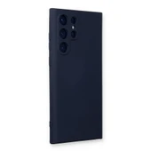 Samsung Galaxy S24 Ultra Kılıf Nano İçi Kadife Silikon - Lacivert thumbnail 2
