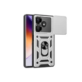 Xiaomi Redmi 13 4g Kılıf Pars Lens Yüzüklü Silikon - Gümüş thumbnail 1