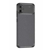 Samsung Galaxy A05 Kılıf Auto Focus Karbon Kapak - Siyah thumbnail 1