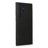 Samsung Galaxy S24 Ultra Kılıf Nano İçi Kadife Silikon - Siyah thumbnail 2