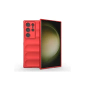 Samsung Galaxy S24 Ultra Kılıf Optimum Silikon - Kırmızı thumbnail 1