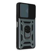 Vivo Y36 Kılıf Pars Lens Yüzüklü Silikon - Yeşil thumbnail 2