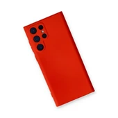 Samsung Galaxy S24 Ultra Kılıf Nano İçi Kadife Silikon - Kırmızı thumbnail 3