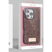 Onegif İphone 16 Pro Max Bright Simli Kapak - Çöl Titanyum thumbnail 4