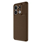 Xiaomi Redmi Note 13 Pro 4g Kılıf Auto Focus Karbon Kapak - Kahverengi thumbnail 2