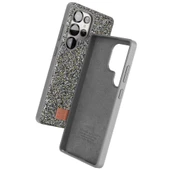 Onegif Samsung Galaxy S25 Ultra Bright Simli Kapak - Gümüş thumbnail 2