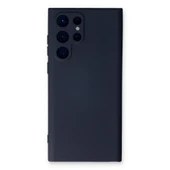 Samsung Galaxy S24 Ultra Kılıf Nano İçi Kadife Silikon - Lacivert thumbnail 1