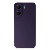 Xiaomi Redmi 13c Kılıf Nano İçi Kadife Silikon - Mor thumbnail 1