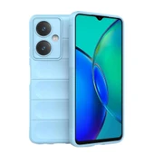 Vivo Y27 Kılıf Optimum Silikon - Sky Blue thumbnail 2