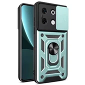 İnfinix Zero 30 5g Kılıf Pars Lens Yüzüklü Silikon - Yeşil thumbnail 1