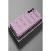 Samsung Galaxy A05s Kılıf Optimum Silikon - Mor thumbnail 4