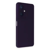 Vivo Y27 Kılıf Nano İçi Kadife Silikon - Mor thumbnail 2