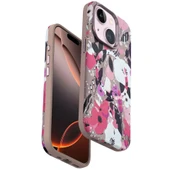 Onegif İphone 15 Plus Flower Series Magsafe Kapak - Pembe thumbnail 1