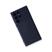 Samsung Galaxy S24 Ultra Kılıf Nano İçi Kadife Silikon - Lacivert thumbnail 3