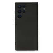 Samsung Galaxy S24 Ultra Kılıf Nano İçi Kadife Silikon - Siyah thumbnail 1