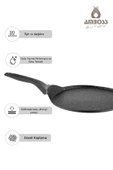 Amboss Mocca Granit Kaplama Krep Tavası 26 cm thumbnail 3