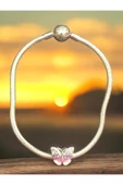 925 Ayar Kelebek Charmlı Gümüş Bileklik thumbnail 1