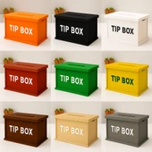 Ahşap Tip Box Bahşiş Kutusu ve Kumbara Masa Üstü Bağış Toplama Renk Seçenekli thumbnail 5