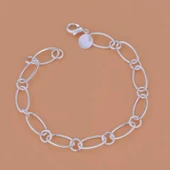 925 Ayar Gümüş Kadın Yunus Figürlü Bileklik – Zarif Hediyelik Takı thumbnail 4