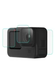 Gopro Hero 9/10/11/12 Tamperli 3 Parça Kırılmaz Cam Ekran Koruyucu thumbnail 2