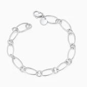 925 Ayar Gümüş Kadın Yunus Figürlü Bileklik – Zarif Hediyelik Takı thumbnail 3