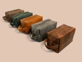 Hakiki Deri Organizer Çanta – Kişisel Bakım, Atölye, Hobi ve Seyahat Düzenleyici thumbnail 1