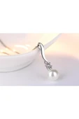 925 Ayar Inci Taşlı Gümüş Kadın Kolye Hediyelik thumbnail 7
