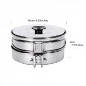 KINGCAMP BACKPACKER III SILVER YEMEK SET (2 KISI) - 4