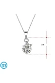 925 Ayar Yıldız Figürlü Zincirli Taşlı Gümüş Kolye Hediyelik thumbnail 2