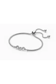 925 Ayar Gümüş Kedi Patisi Figürlü Ayarlanabilir Kadın Bileklik Zincir Bilezik thumbnail 1