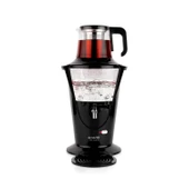 Schafer Tee Haus Yeni Nesil Elektrikli Cam Semaver-Siyah thumbnail 1