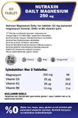 Nutraxin Magnezyum Daily Energy 250 Mg 60 Tablet - Magnesium, D3, K2, B6 thumbnail 2