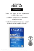 Bioxcin Mens Hair 30 Tablet - L Arginin Biotin Saw Palmetto L Carnitine Çinko L Sistein Keratin Bakır Iyot. thumbnail 7